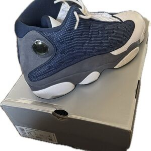 Jordan Retro 13 Sneakers in Navy, Gray & White
